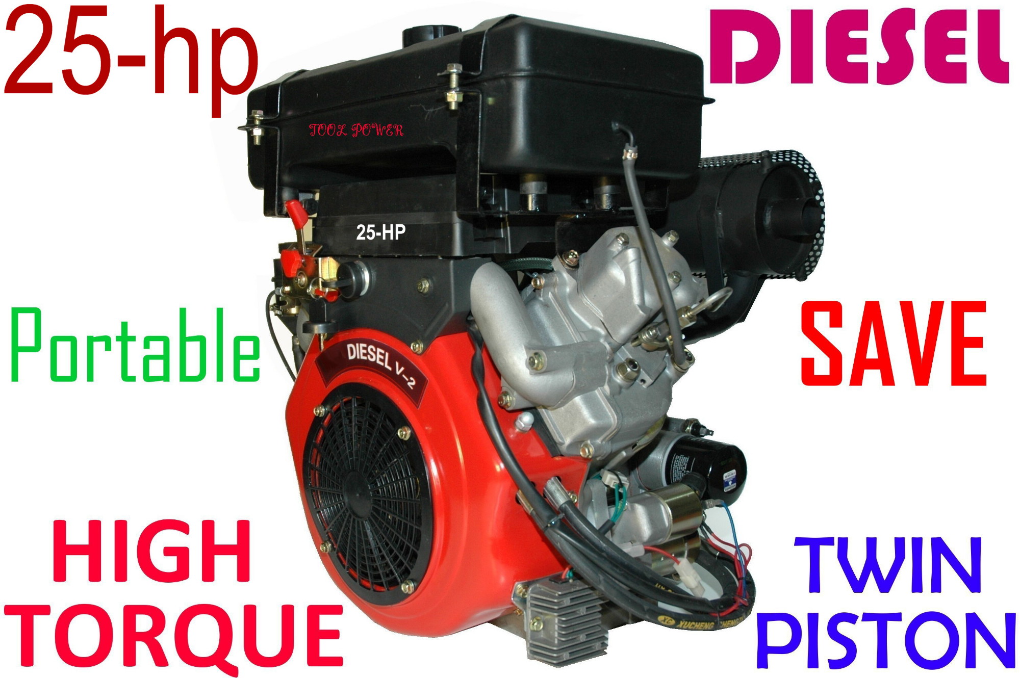 25 Hp Diesel Engine Tool Power Electric Start Engine For Sale