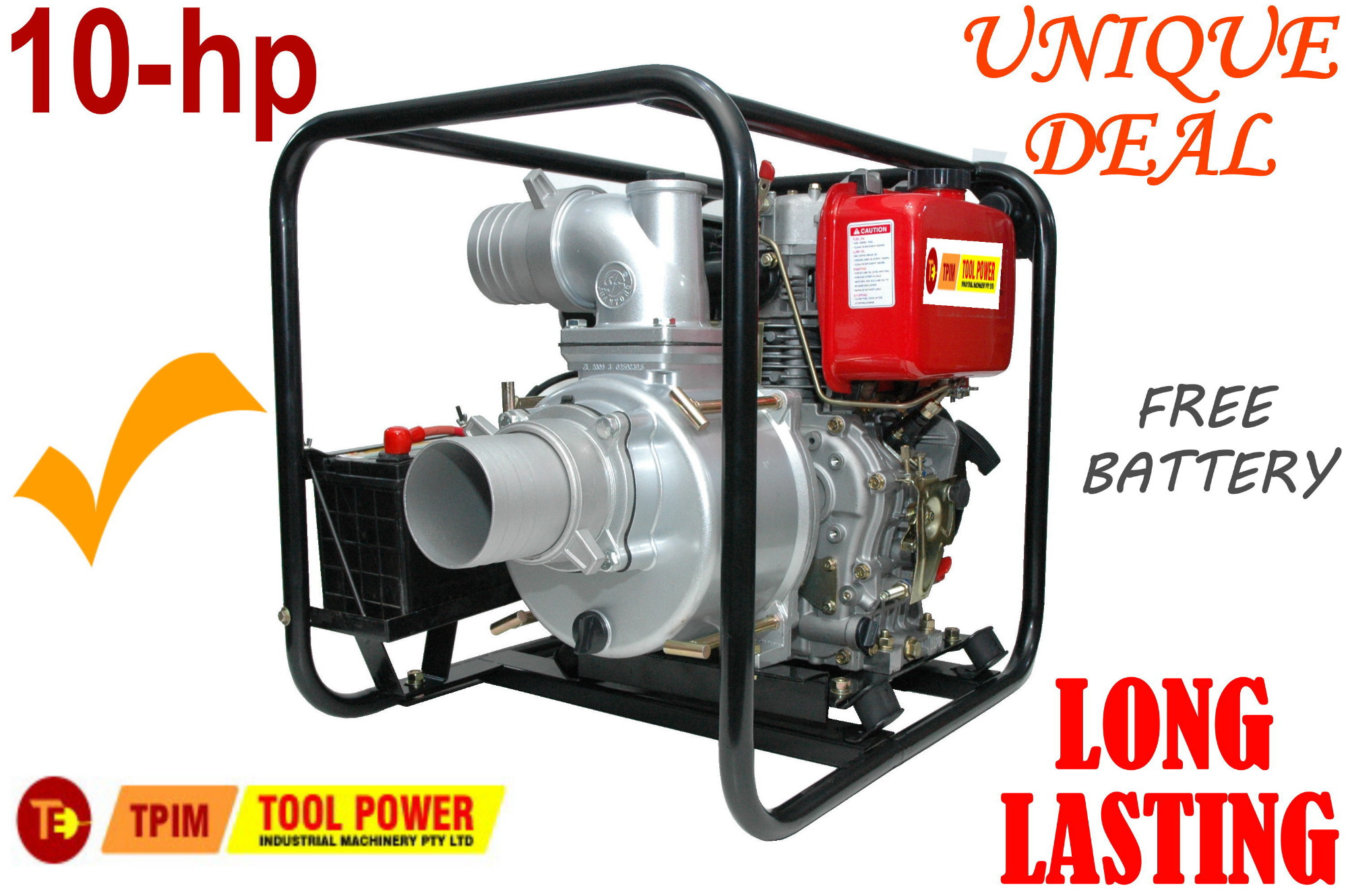 Trash pump Diesel 4 inch electric start